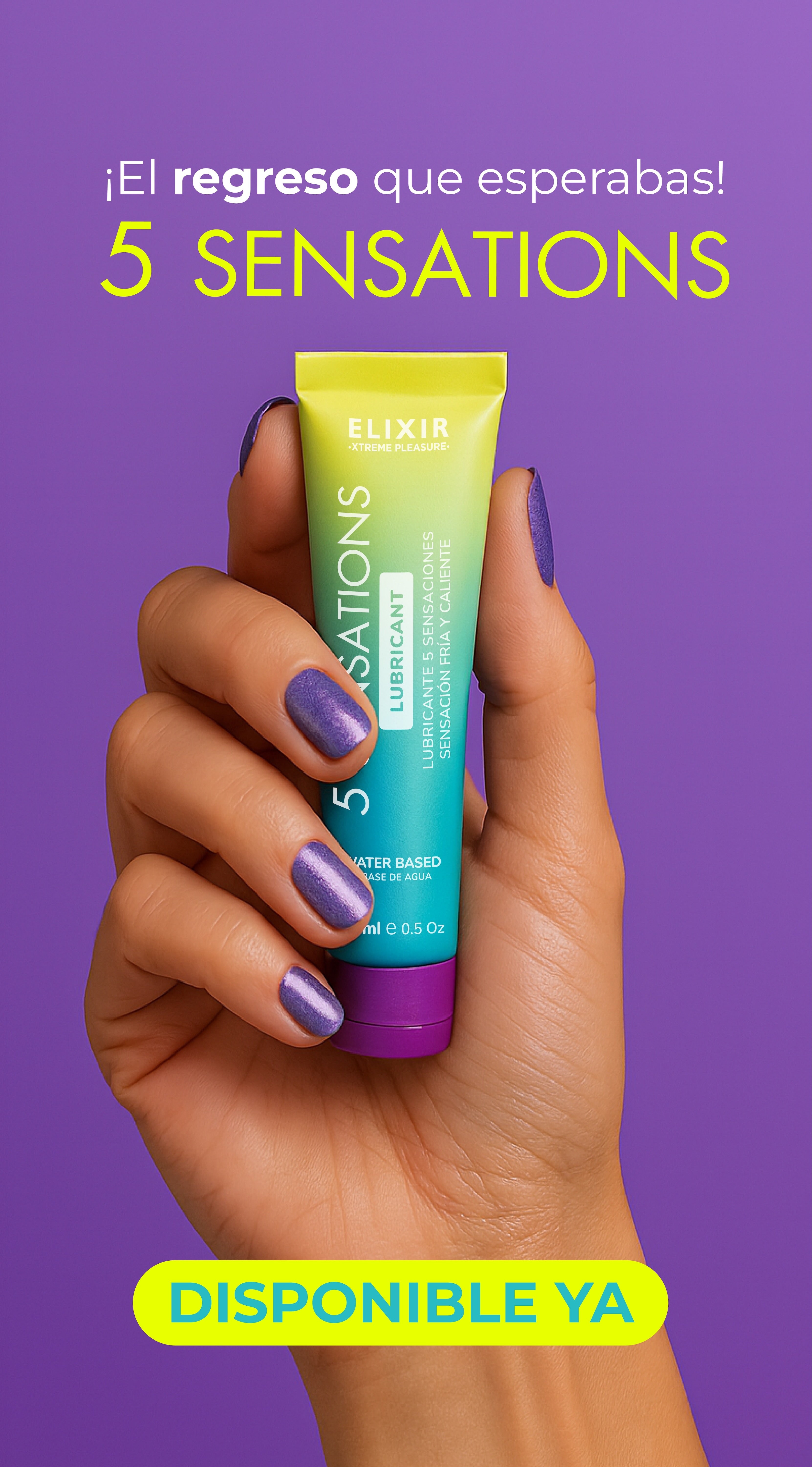Lubricante 5 Sensaciones Elixir
